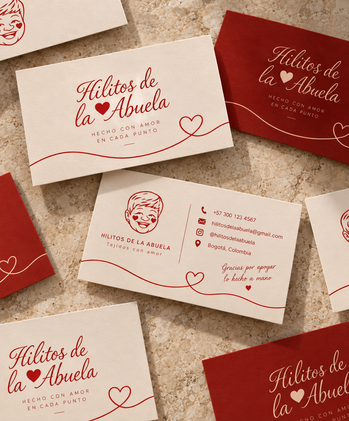Letterpress stationery detail